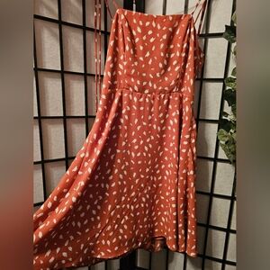 Lola Grace Tie Shoulder Dalmatian Mini Dress Size XS